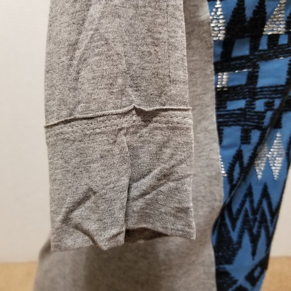 Dolan top XS Lamai southwest tribal Aztec embroidered boho stretch Anthropologie - Picture 6 of 13